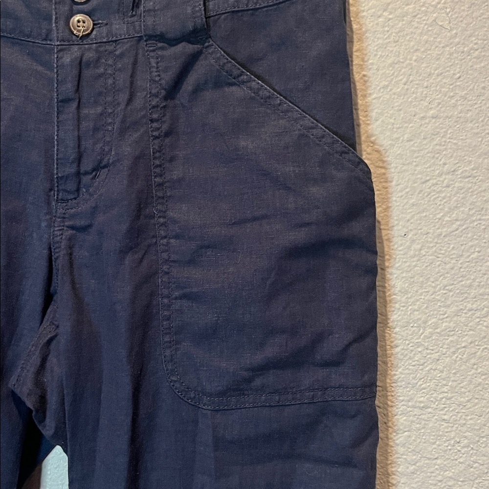 Patagonia Women’s Island Hemp Cropped Capri Pants Blue Size 4 - Picture 8 of 11